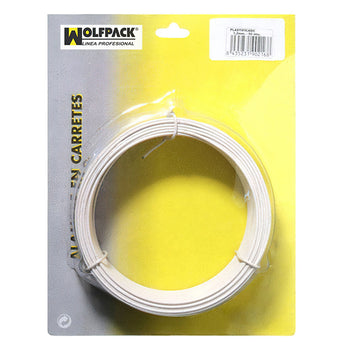 Fio revestido de plástico branco de 1,2 mm (rolo de 50 metros)