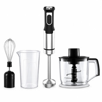 Batidora De Mano 1200 W. Con Varillas, Picadora y Vaso Medidor
