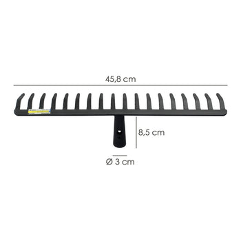 Rastrillo Sin Mango 18 Puas de 5 mm. Uso Agricola