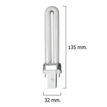 Lampara Recambio Para Exterminador 7 W. Con Aspiracion