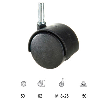 rueda nylon