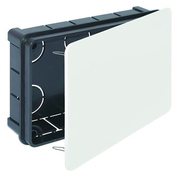 Caixa de embutir com tampa 160 x 100 x 45 mm.