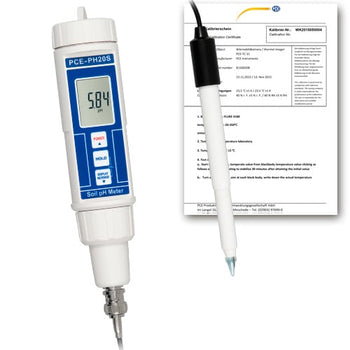 pH-metro PCE-PH20S-ICA incl. certificado de calibración ISO