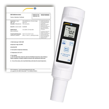 pH-metro PCE-PH 28L-ICA incl. certificado de calibración ISO