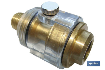 Filtro lubricante para engrase herramientas neumáticas con rosca 1/4 | Mini lubricador para herramientas neumáticas