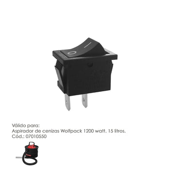 Repuesto Interruptor Para Aspirador Cenizas (Codigo 07010550) · Vista 1