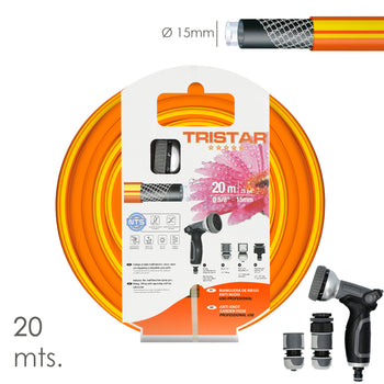 Manguera Tricotado No Torsion 15 mm. - 5/8" Rollo 20 Metros Con Kit de Riego · Vista 1