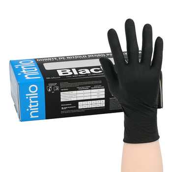 Guante Desechable Nitrilo Negro XL 5,5 gms. Gruesos · Vista 1
