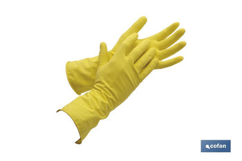 Guantes de látex flocado Cofan · Imagen de la familia Cofan