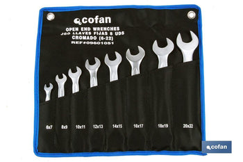 Juego de llaves fijas de doble boca pulidas Cofan · Imagen de la familia