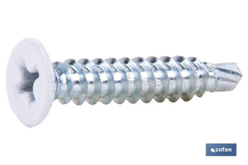Tornillo autotaladrante cabeza extraplana Phillips Blanco Cofan · Imagen de la familia