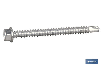 Tornillo Autotaladrante Cabeza Hexagonal con Collarín Zincado Cofan · Imagen de la familia