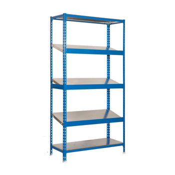 Producto Simonrack Simonexpo Azul + Galvanizado 2000 x 1000 x 400 mm · 5 estantes