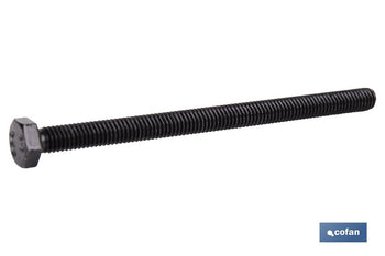 Tornillos hexagonales DIN 933 · Clase 8.8 · Negro