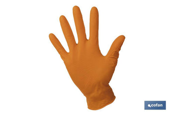Caja de 100 guantes de nitrilo con textura diamantada Cofan · Imagen de la familia Cofan