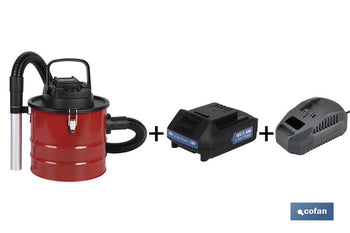 Pack Aspirador de Cenizas + Batería 1.5 Ah + Cargador
