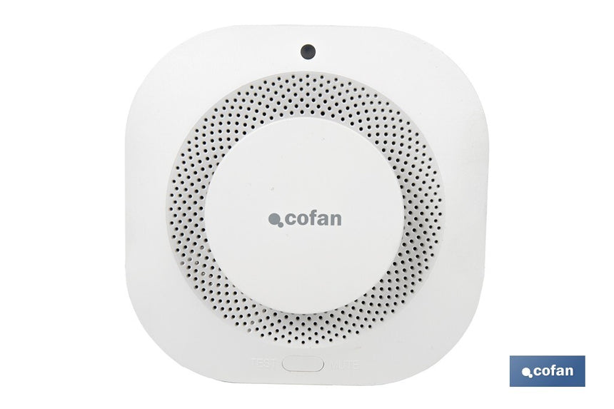 Detector de humo inteligente | Conexión WiFi y Bluetooth | Aplicación Smart Life o Tuya | Compatible con Alexa y Google | Seguridad en el hogar