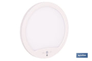 Downlight de superficie 18 W redondo | Sensor de presencia y crepuscular | Diámetro: 230 mm