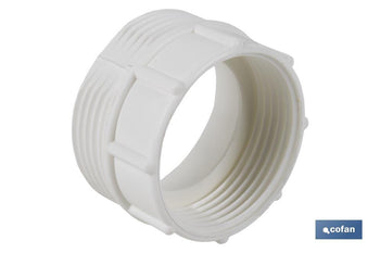 Adaptador Convertidor 1 1/2 macho - 1 1/4 hembra | Para aplicar a tubo flexible | Accesorio de Fontanería