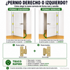 Guía para elegir pernios para puertas, derecha o izquierda