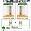 Pernio derecho o izquierdo: cómo elegir la mano correcta de una puerta