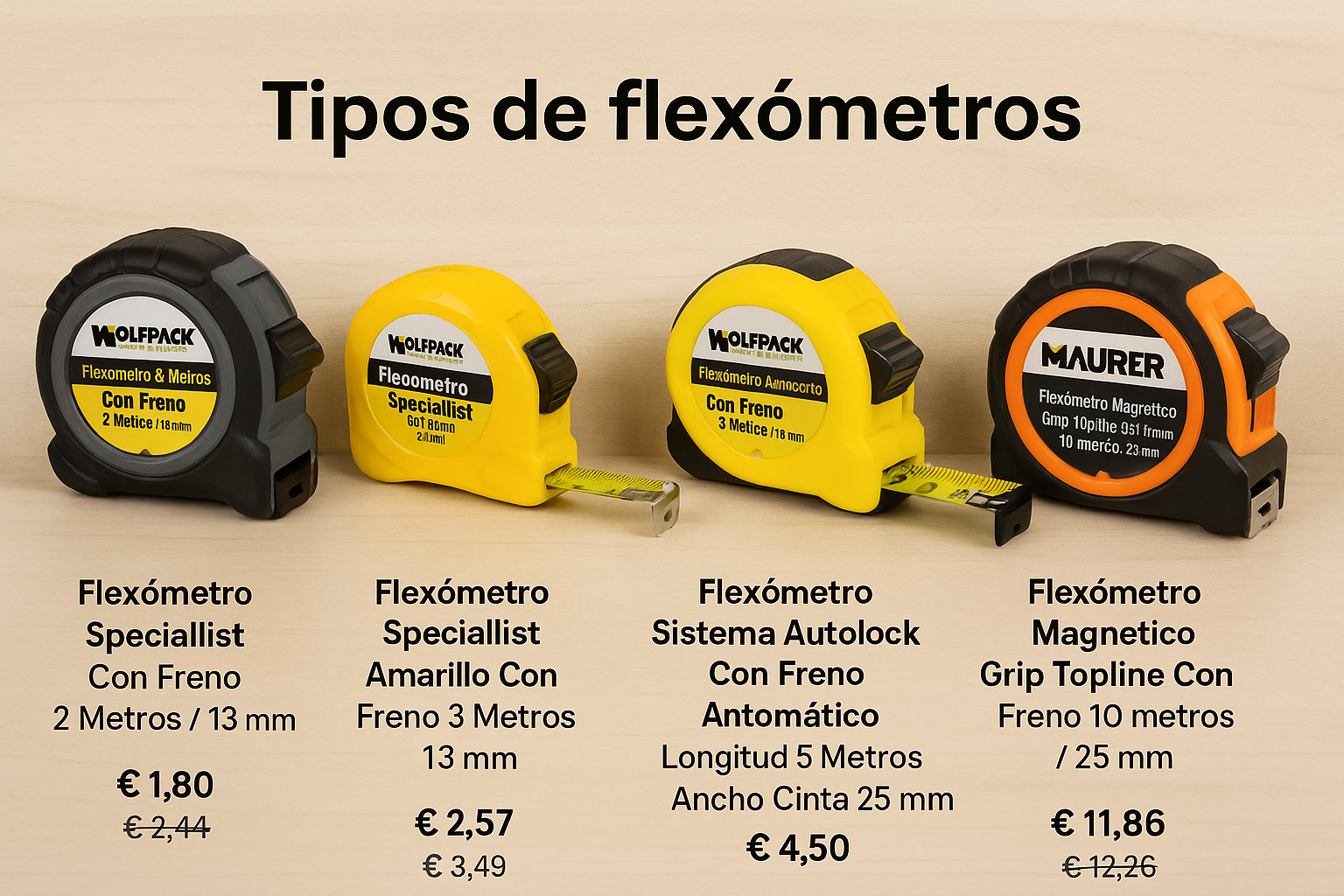 tipos de flexometros