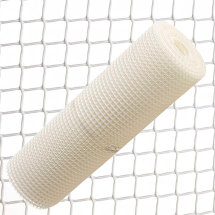Malla Cuadrada Plastico 1,0 cm. x 1 metro. Blanca Rollo 25 metros - 10 x 10 mm. 1 x 25 mts.