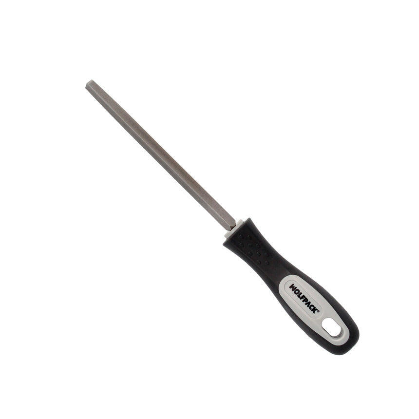 Lima com cabo triangular, média fina, 4"