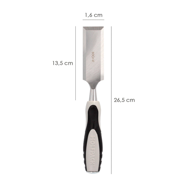 Bi-material Handle Chisel 16 mm.