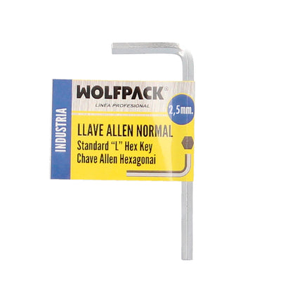 Standard Allen Key Professional Chrome Vanadium Steel 2.5 mm. Hexagonal Wrench, Allen Key Mechanic Workshop, Allen Key DIY