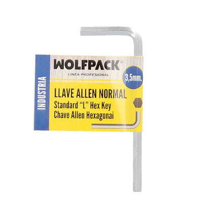 Standard Allen Key Professional Chrome Vanadium Steel 3.5 mm. Hexagonal Wrench, Allen Key Mechanic Workshop, Allen Key DIY