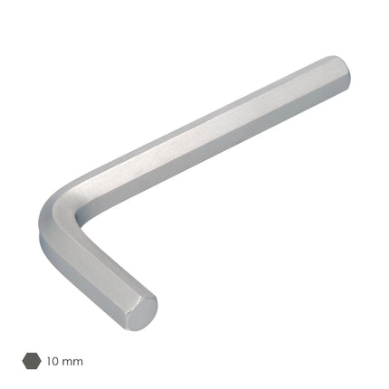 Professional Chrome Vanadium Steel Standard Allen Key 10.0 mm. Hexagonal Key, Allen Key Mechanic Workshop, Allen Key DIY