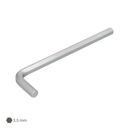 Long Allen Key Chrome Vanadium Steel Professional 3.5 mm. Hexagonal Wrench, Allen Key Mechanic Workshop, Allen Key DIY
