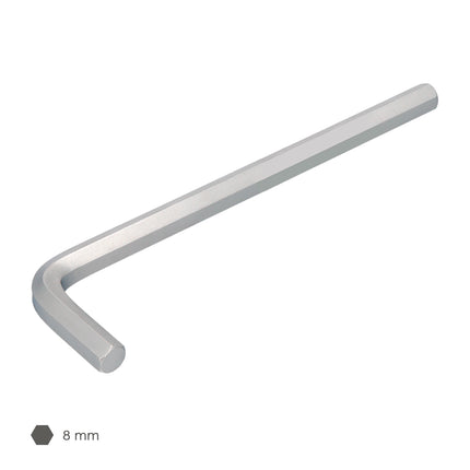 Long Allen Key Chrome Vanadium Steel Professional 8.0 mm. Hexagonal Wrench, Allen Key Mechanic Workshop, Allen Key DIY