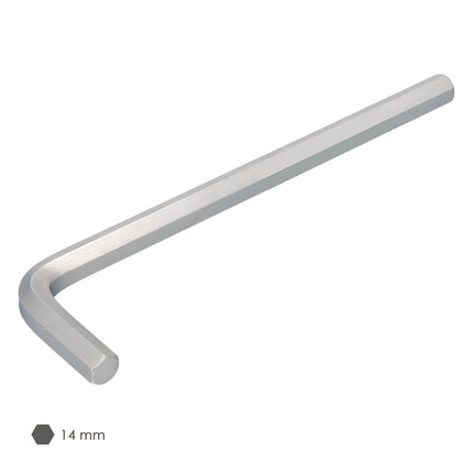 Long Allen Key Chrome Vanadium Steel Professional 14.0 mm. Hexagonal Wrench, Allen Key Mechanic Workshop, Allen Key DIY