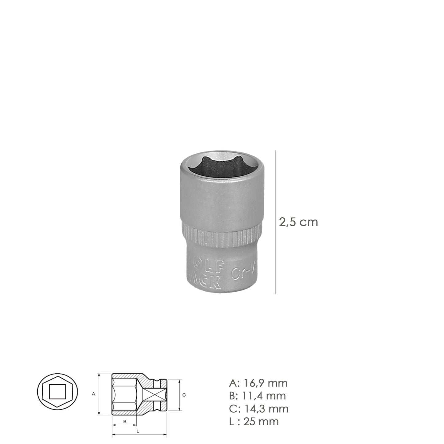  llave 6 caras