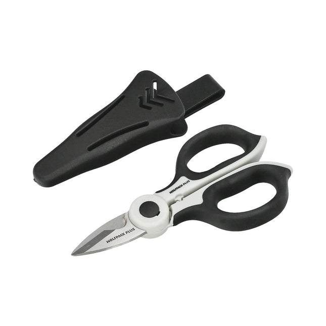 Tijeras Electricista 155 mm. Mango TPR Plus No tension Con Funda