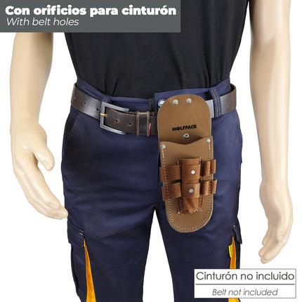 Funda Electricista Herramientas Piel