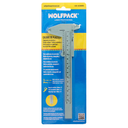 Calibre plástico 150mm.