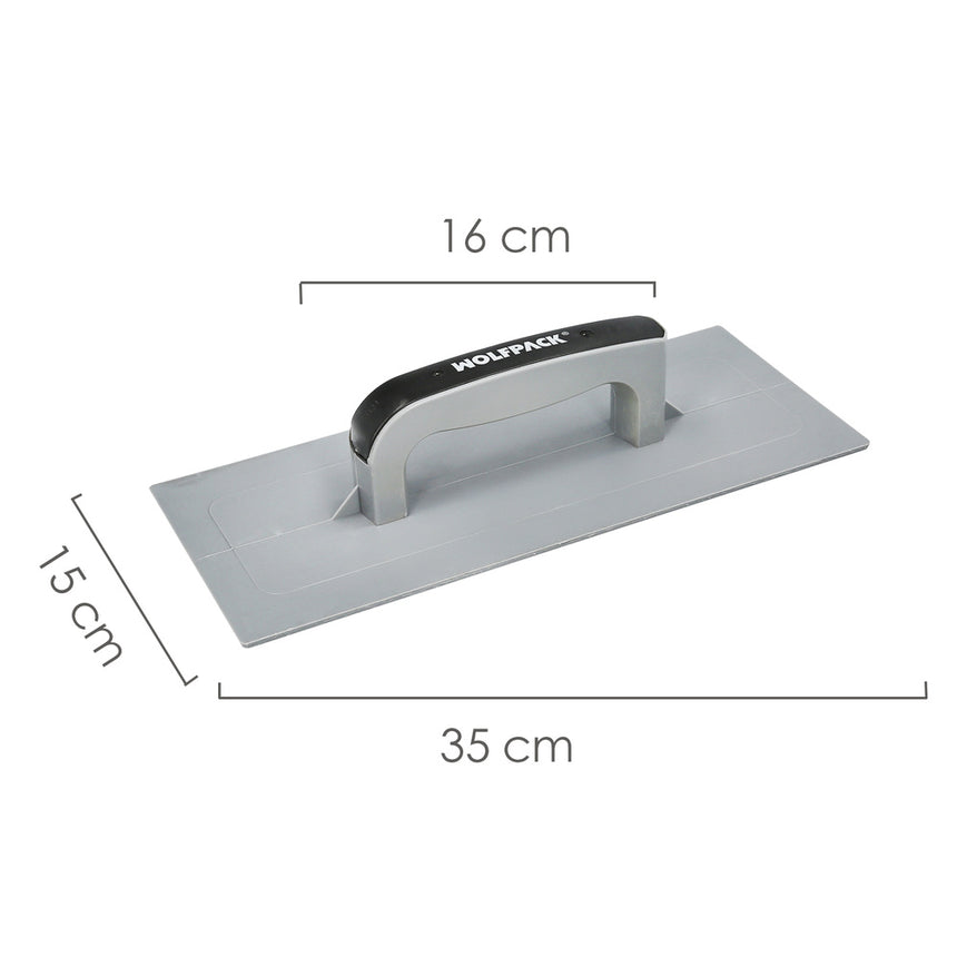 Talocha Plastico 350 x 150 mm. Base almenada Gris