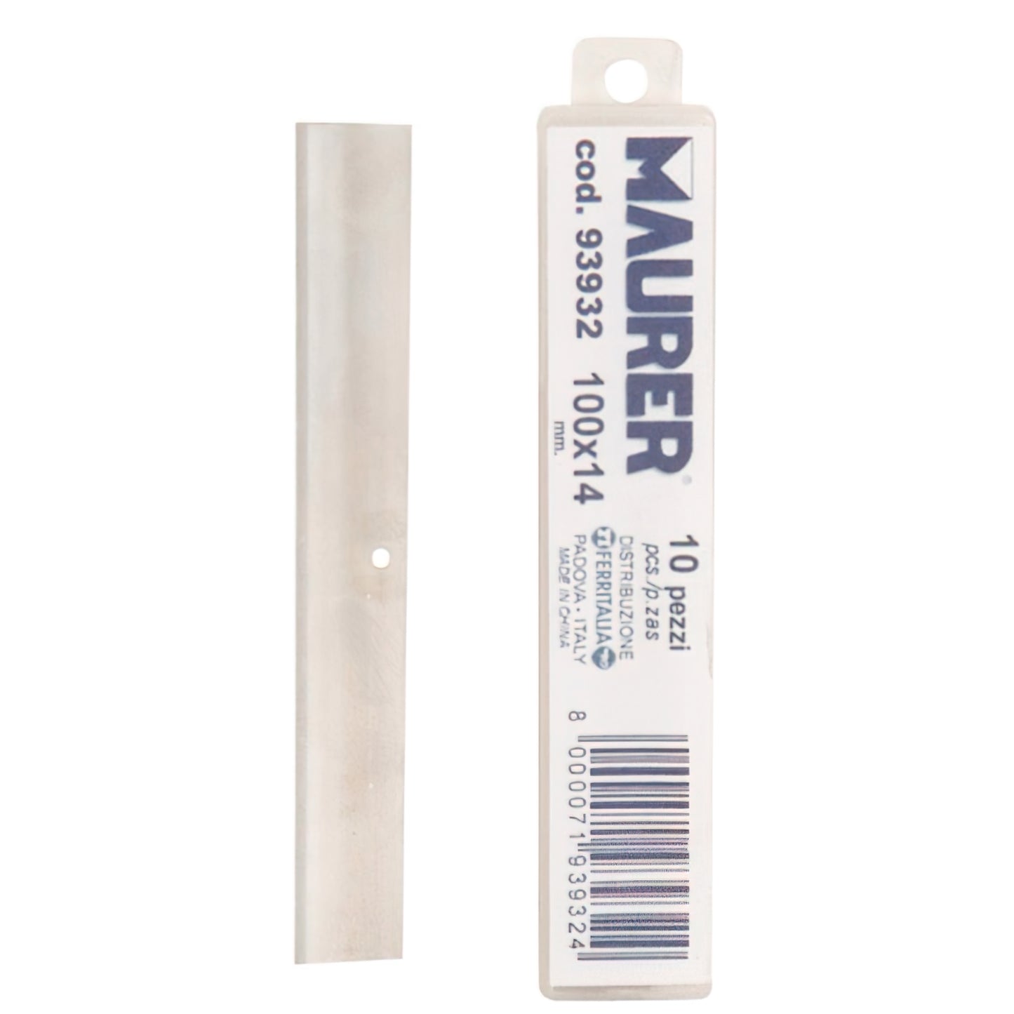 Maurer Metal Handle Scraper Replacement Blade 10cm (10 pieces)