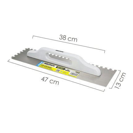 Peine Acero Grande 480x130 mm. Dientes 10 mm.