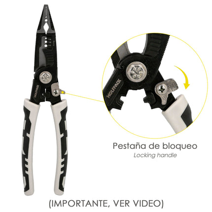 Alicates Multifuncion Especial Cables, Multiherramienta Electricista, Pelacables, Cortacables, Alicates Terminales, Alicates.