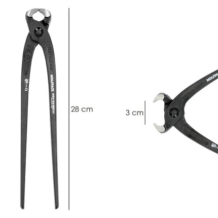 Pinças pretas Russian Plus de 11"