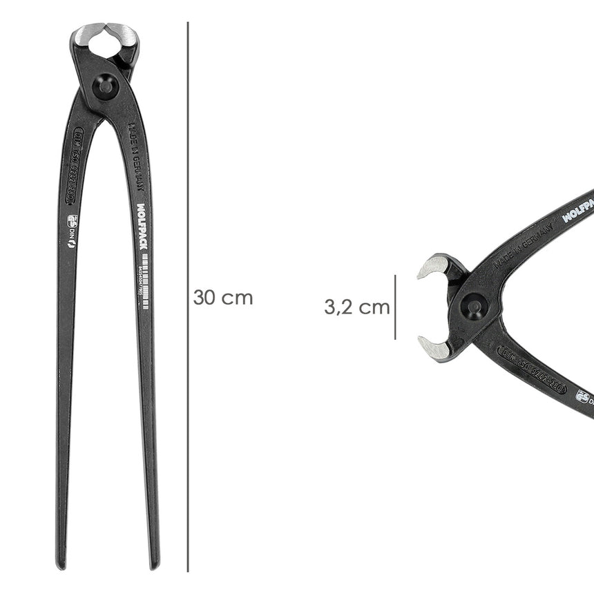 Tenazas Rusas Plus DIN/ISO 9242 Negra   12"