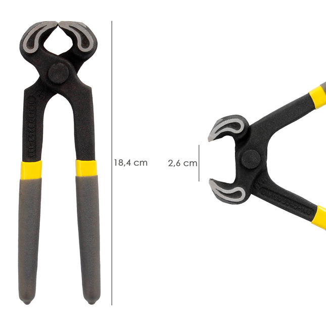 Alicate de carpinteiro profissional 180 mm.