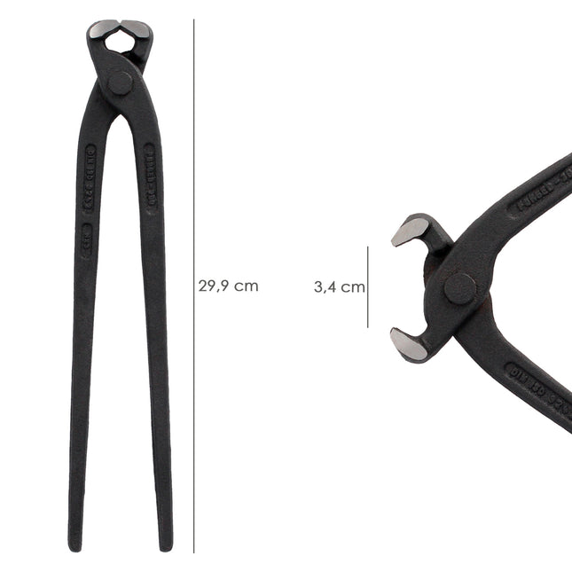 Russian Pliers Plus Chrome Vanadium DIN / ISO 9242 12" Pliers Ferralla, Carpentry, Construction