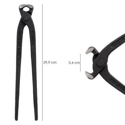 Tenazas Rusas Cromo Vanadio DIN / ISO 9242    12" Tenazas Ferralla, Carpinteria, Construccion