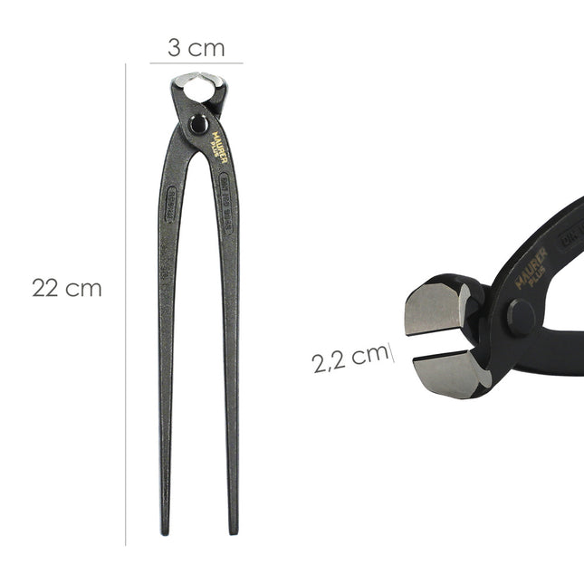 Tenazas Rusas Plus Negra   9"