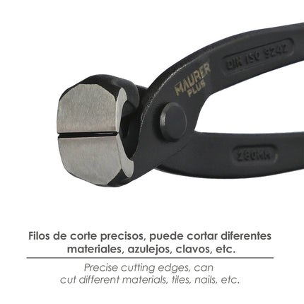 Tenazas Rusas Plus Negra   9"